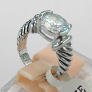 China (R-69) Fashion Jewelry Silver Plated White Cubic Zircon Petite Ring wholesale