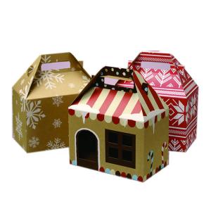 China Candy Gable PVC Window Box Packaging With 4c Printing Christmas Holiday wholesale
