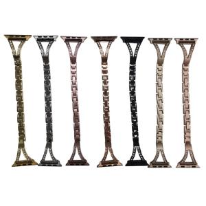 China Apple Huawei Samsung Watch Strap Herringbone Diamond Metal wholesale