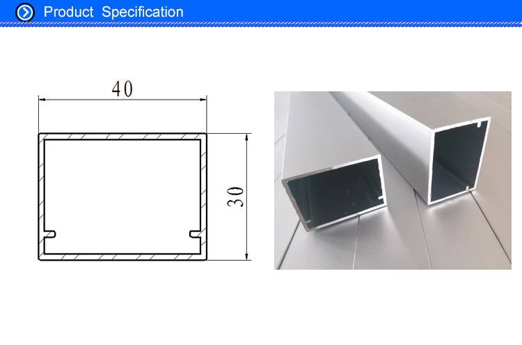 6063 T5 Natural Anodised Aluminium Extrusion Central Frame Profiles for Air Handler Unit