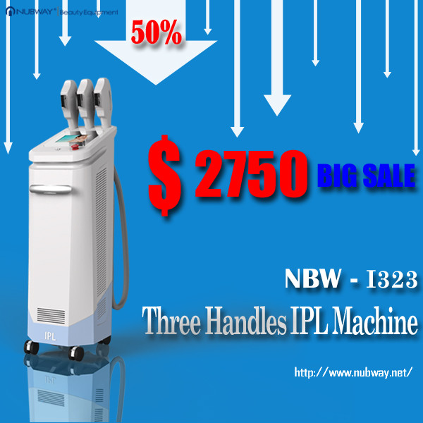 Unbelievable Price:50% discounts! 3 handles best IPL hair removal instrument