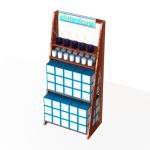 One Side Square Shelves Retail Display Stands KD Construction