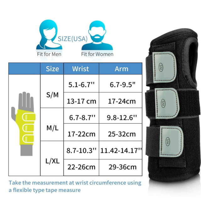 2021 Hot Sale Breathable Foam Wrist Brace Night Wrist Sleep Support