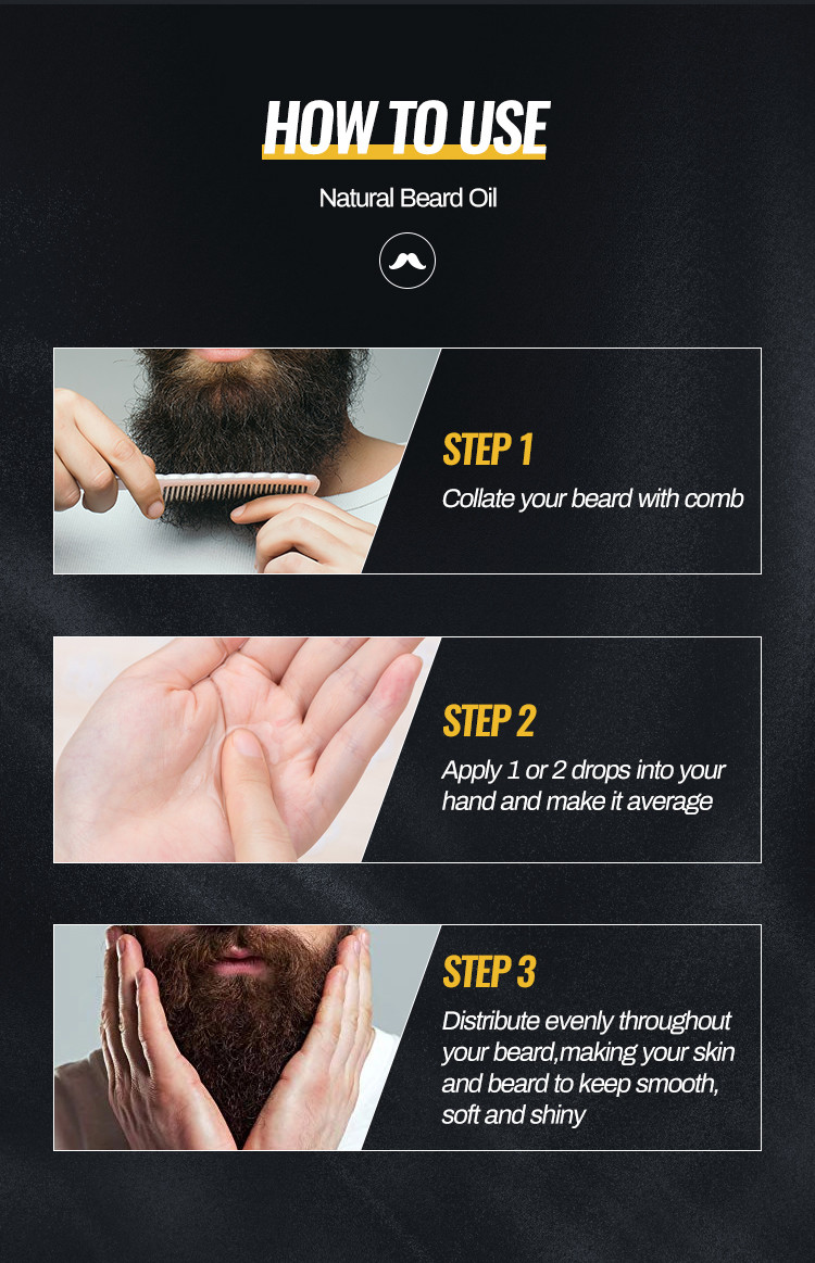 OEM Beard Growth Oil Beard Growth Softens Strengthens