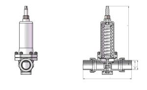 PN25 Cryogenic Control Valve Pressure Regulator Large Flow  -196~+80 ℃ For LNG LOX LIN
