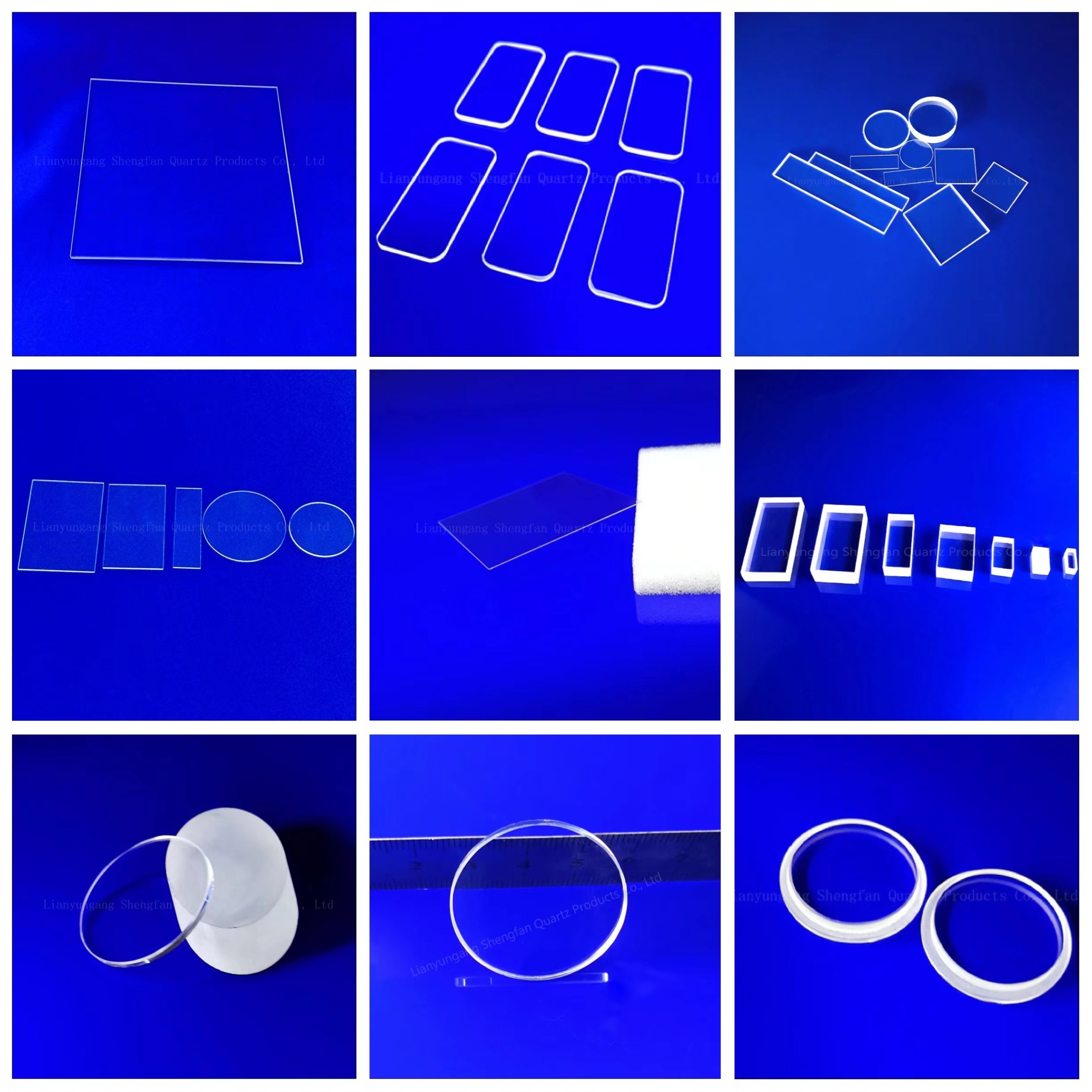 High Performance Clear Frosted Thick Wall Sheet Quartz Glass Disc Laboratory Glassware