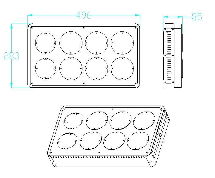 2018NEW 360W High power Apollo 8 LED Grow Light Panel full spectrum with Cree Leds Very
