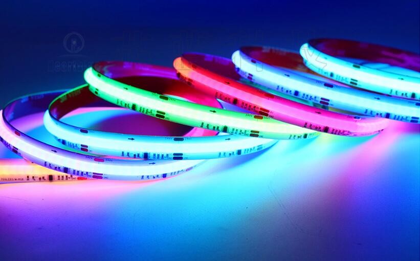 Colorful magic COB RGB LED strip pixel 12V smart high density 720 LED/m digital COB strips lights