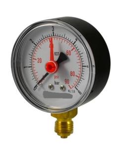 China Abs Case Standard Pressure Gauge 40mm 50mm 63mm Dry Manometer wholesale