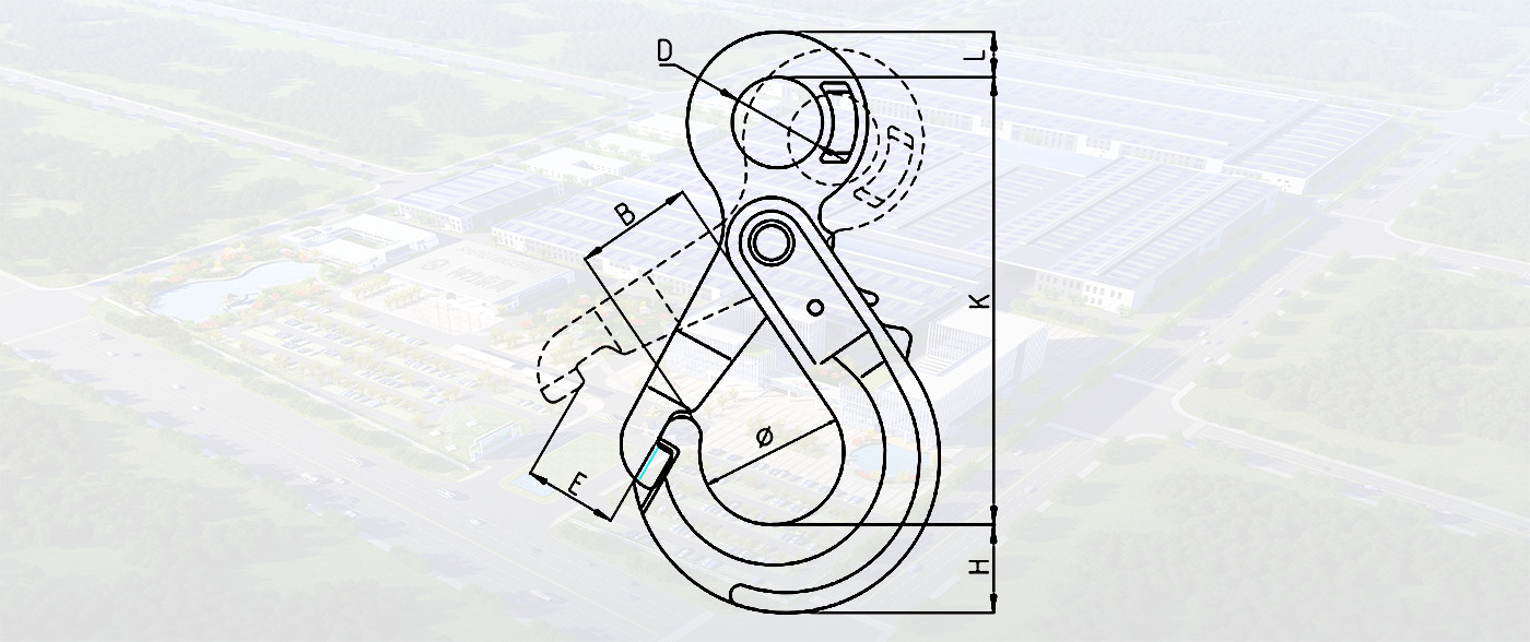 SLR077-G80 SPECIAL EYE SELF-LOCKING HOOK