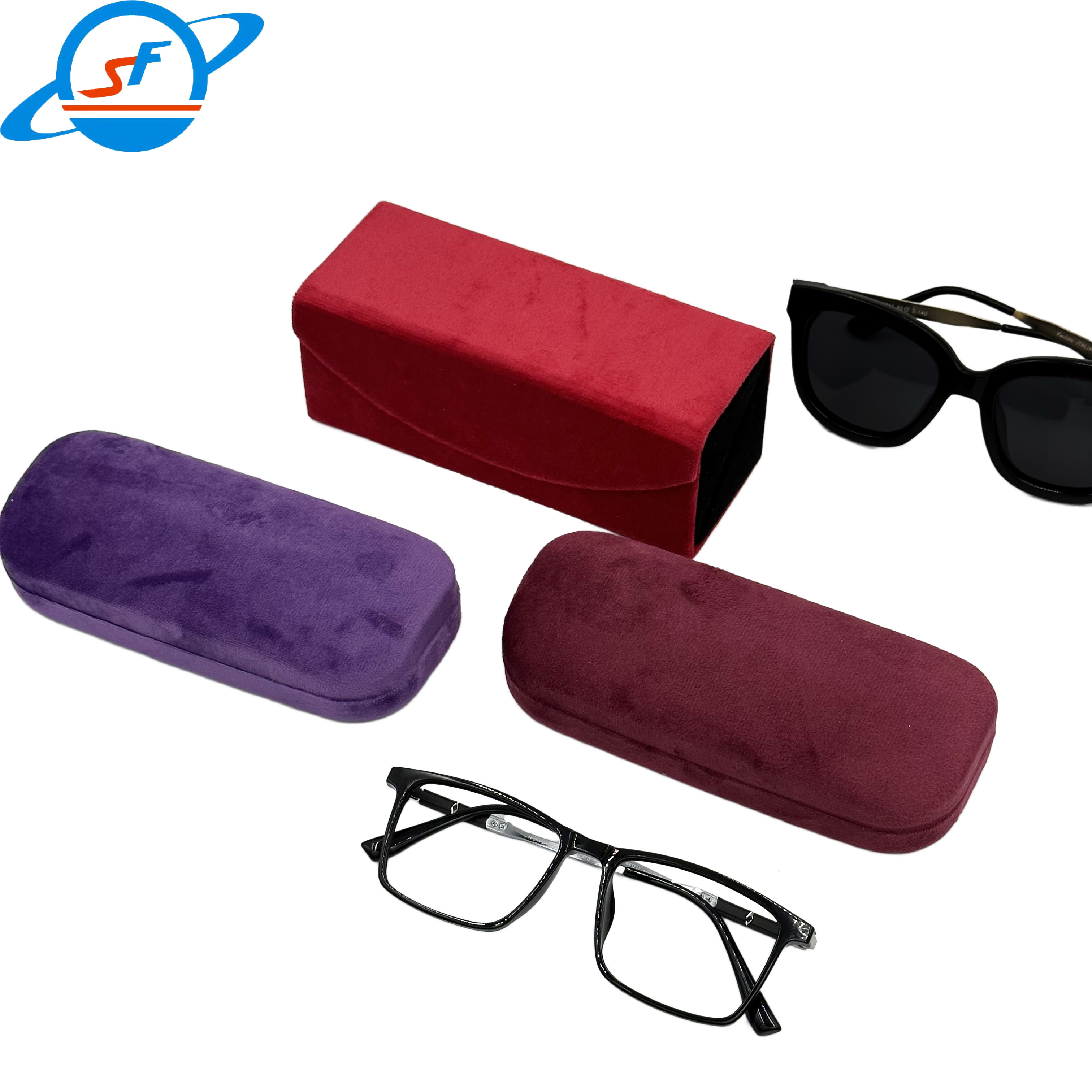 Lightweight PU Flip Cover Optical Glasses Case Luxurious Scratchproof