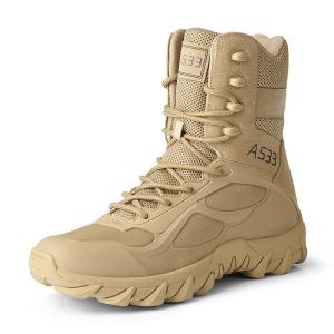 China High Top Tube Tactical Military Boots Breathable Outdoor Men'S Combat Desert Boots for Mountaineering wholesale