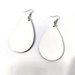 Matte White Water Drop Shape Dye Sublimation Blanks
