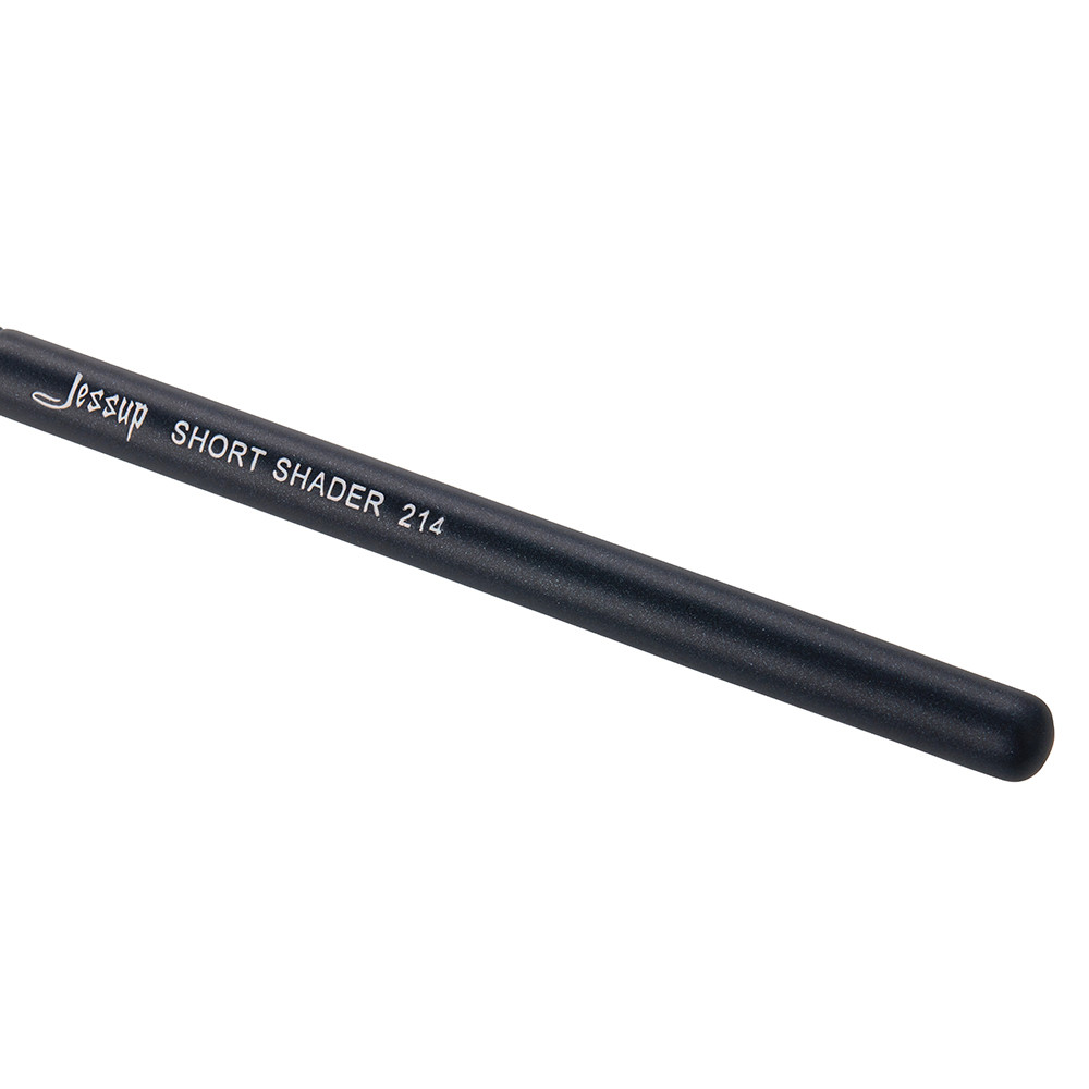 Precise Flat Head Eyeliner Makeup Brushes Wood Handle Short Shader Brush