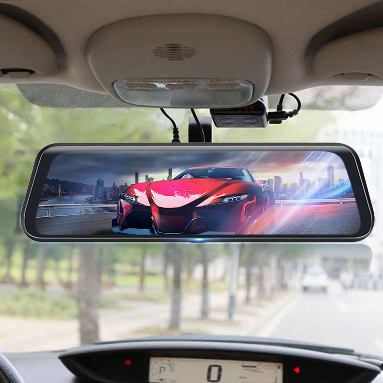 10 Inch Full HD 1920*1080 ROHS Vehicle Dash Cam Loop Recording