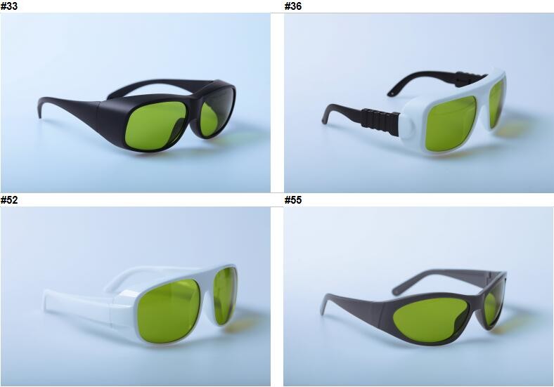 740-1100nm Laser Safety Goggles For Alexandrite 808 / 980nm Diodes Nd YAG