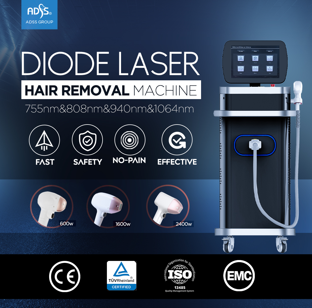 ADSS Diode Laser Hair Removal Machine 940nm 808nm 755nm 1064nm