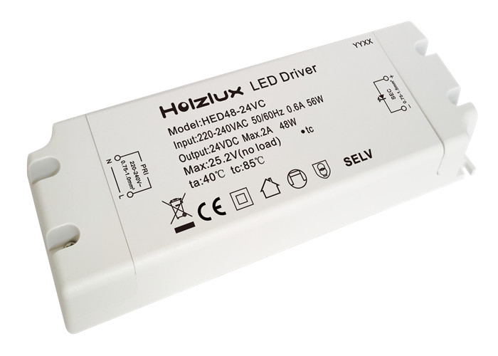 Single Output Type 24VDC LED Driver IP20 For Cabinet Lighting