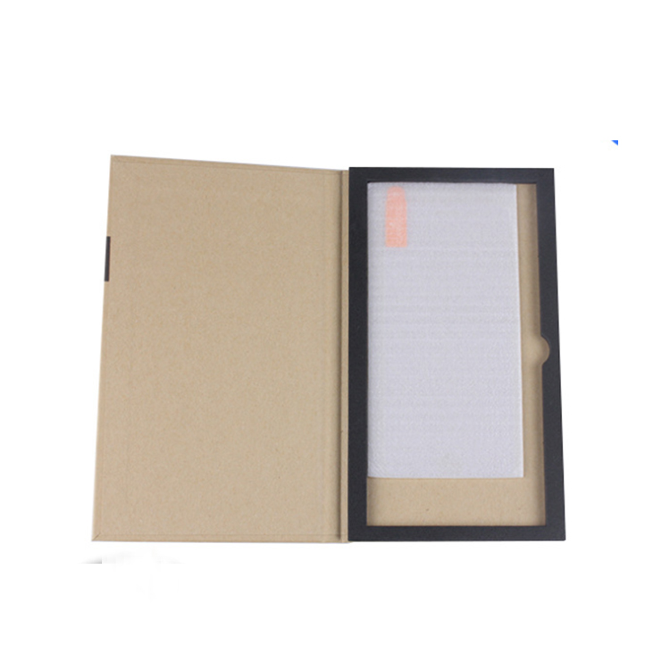 Custom Oem Recyclable Kraft Custom Printed Tempered Glass Screen Protector Retail Packaging Box