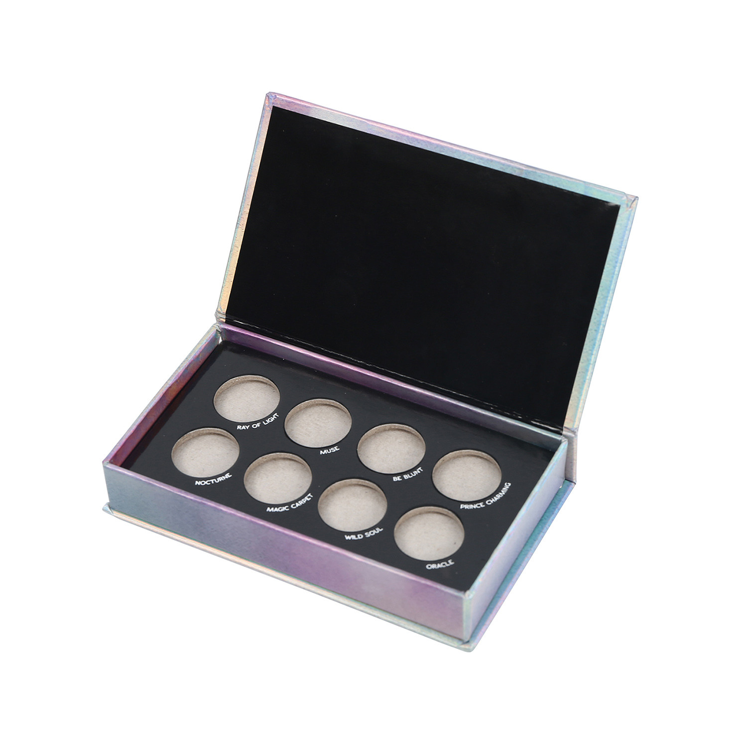 8 Pan Mini Eyeshadow Palette Spot UV Customized Without Mirror