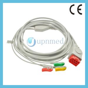 China Bionet BM5 One piece 3-lead ECG Cable with leadwires wholesale