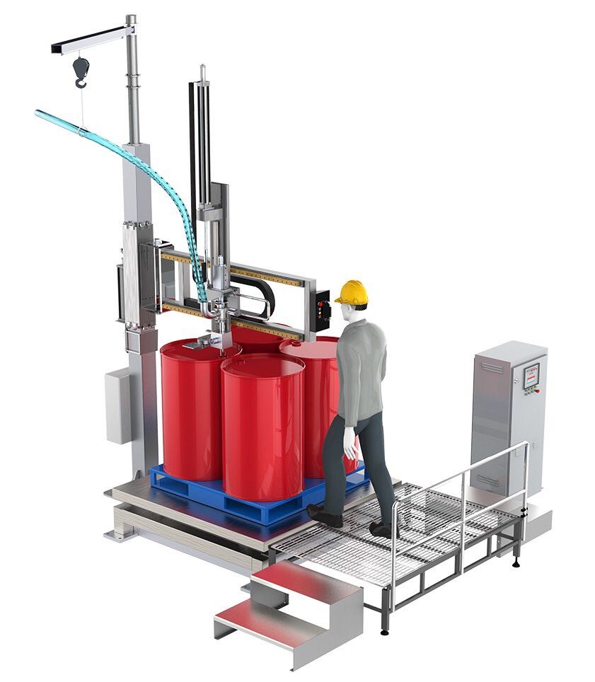 Auto IBC Filling Machine Filling Process Waterproof Design Ibc Containers