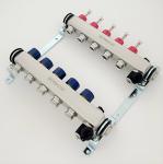 Stainless Steel Central Floor Heating Pipe Manifold , Pex Radiant Floor Heating