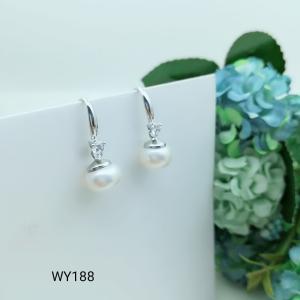 China 2018 New latest design of pearl earrings fashion pearl earrings YW188 wholesale