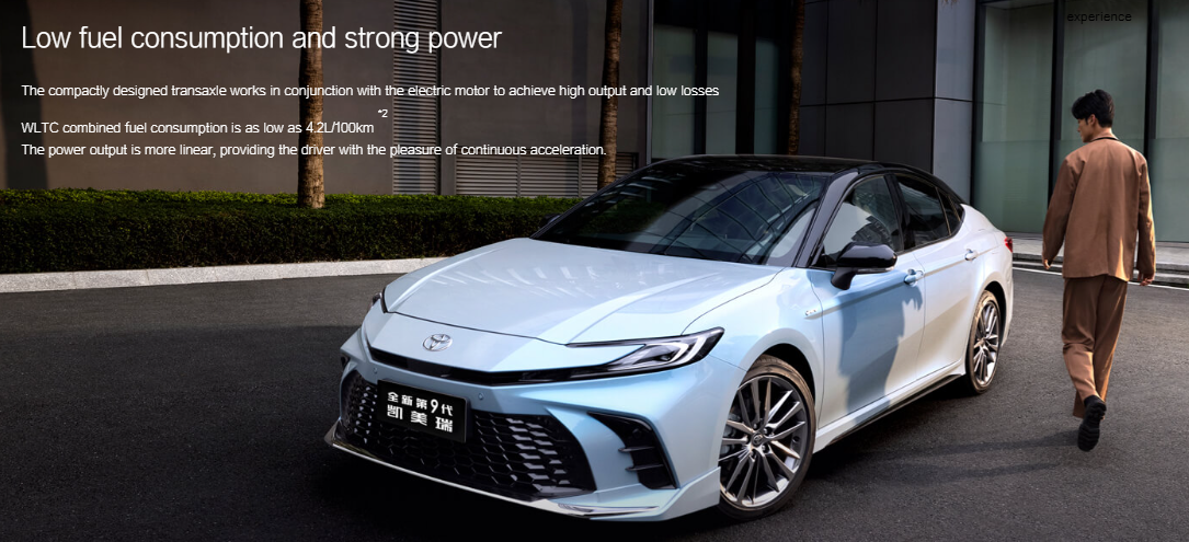 72kw Combined Maximum Power Toyota Camry 2024 Hybrid Gasoline Petrol Luxury Electric EV Sedan Car