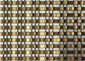 China 13ft Woven Painted Bronze Wire Mesh For Building Facade wholesale