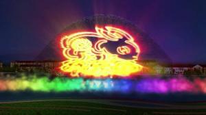 China Large Amusement Park Water Screen Projection Stainless Steel 304 316 Material wholesale