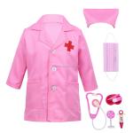 Halloween Kids Doctor Costume White Nurse Uniform Dress Costume Kids