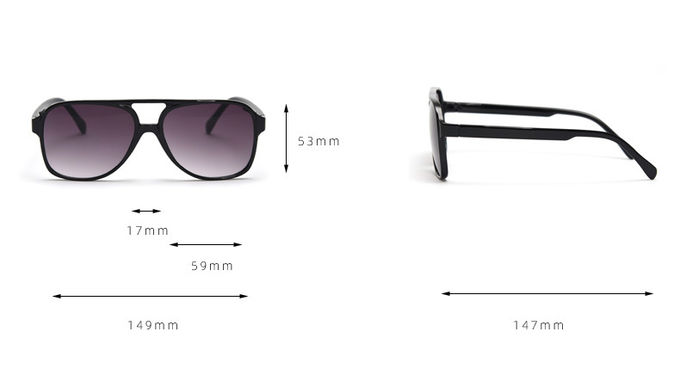 BSCI 149MM Oversized Retro Square Sunglasses Women UV400 Big Gradient Polarized