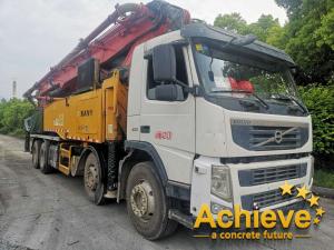 China 56 Meter Used SANY Concrete Pumping Truck On VOLVO Made In 2012 wholesale