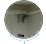 Coated Display Office / Hospital Medicine Display Cabinet H2000*W900*D500mm