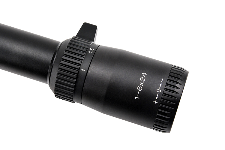 1-6x24 Black Tactical Glass Etched Reticle Optics Scope for Hunting LPVO Sight Versatile