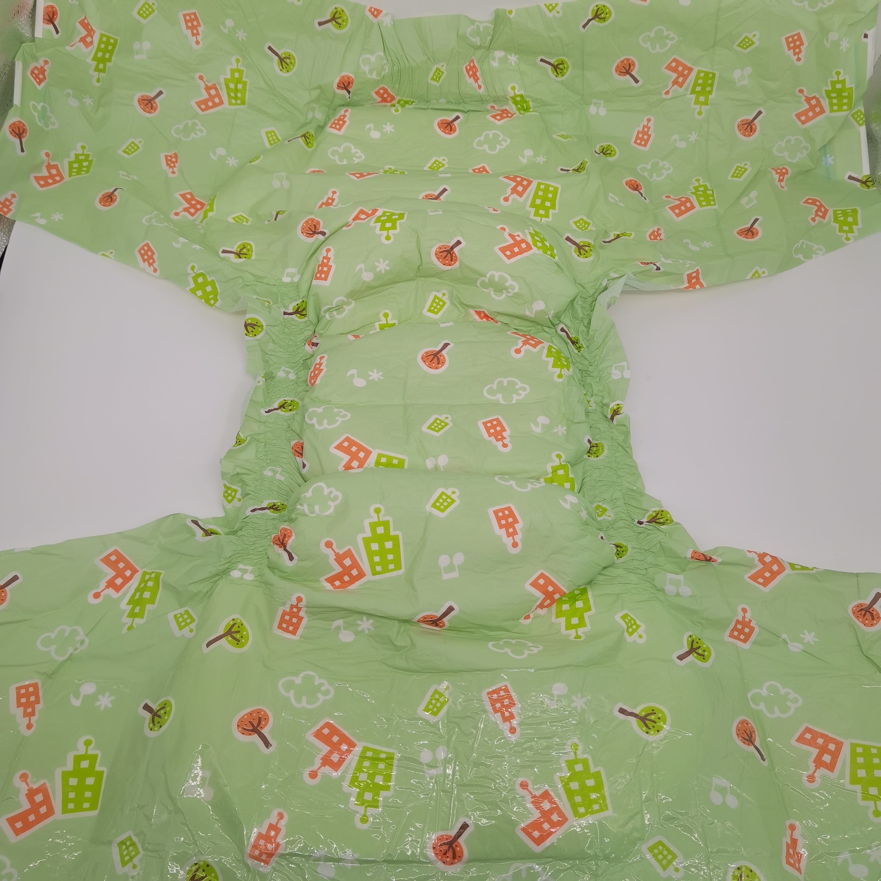 Customized Prints High Absorption Ultra Thick Adult Diaper Soft Breathable Durability