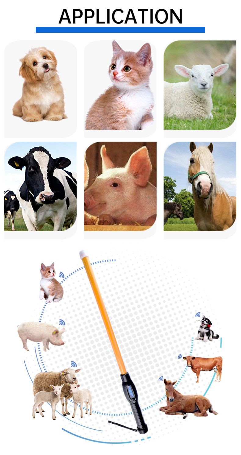 RFID Stick Reader For Low Frequency Eid Sheep Tag With Bluetooth / USB Mode ARM STM32 CPU