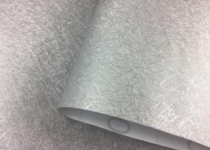 China Silver Stick On Peel Off Wallpaper Gorgeous Self Adhesive Grey Damask Wallpaper wholesale