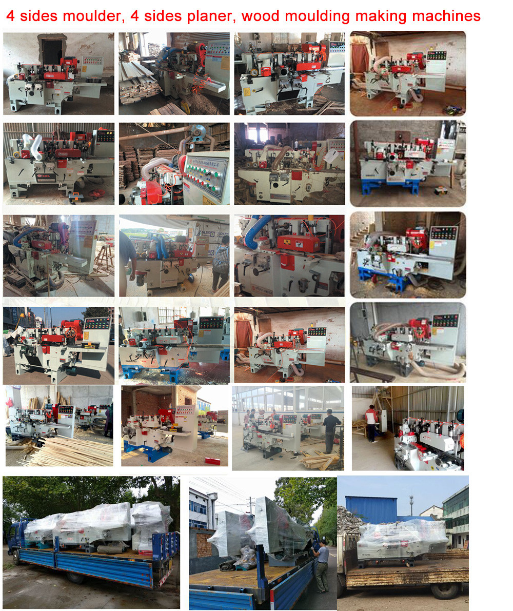 Simple and Economical Four Side Planer Machine SMB-4018 four Sides moulder for wooden floor