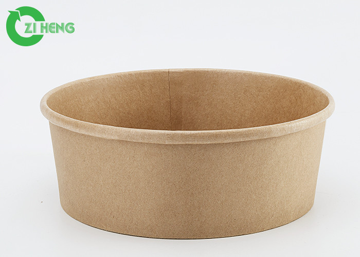Waterproof food grade brown Customers' Requirement Kraft Paper Bowls