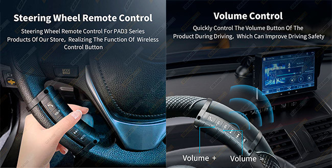 Control Volume Car Accessories PAD3 Universal Wireless Steering Wheel Buttons