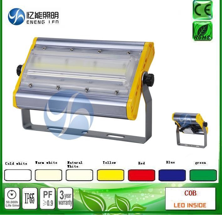 high lumens 120W led cob flood light led Tunnel lamp140LM/W Red green green blue yellow color with Bridgelux AC85-265V