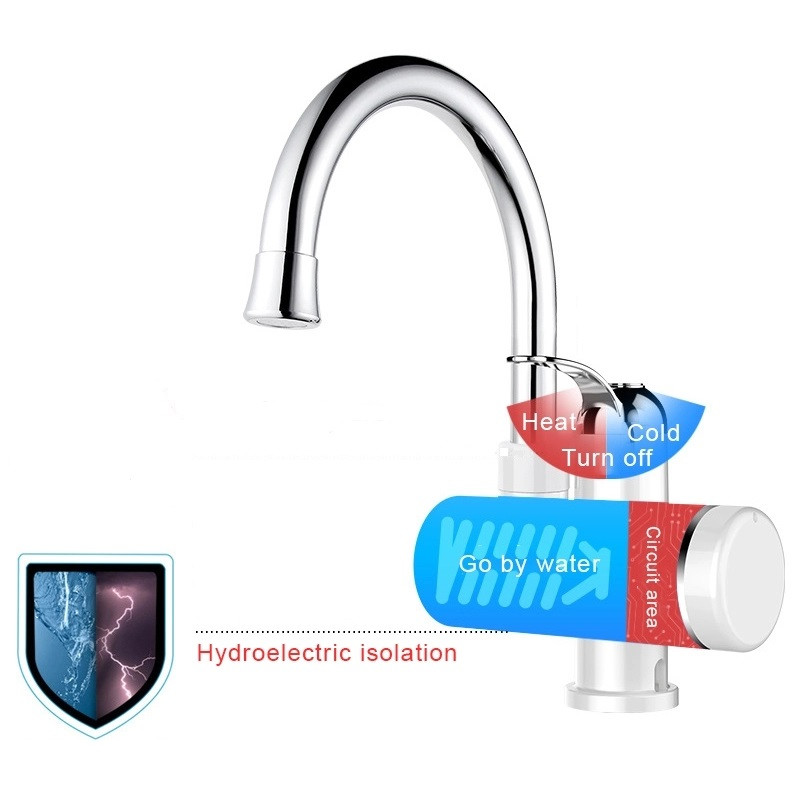 3kw SS304 Element Electric Shower Heater Faucet Water Heater Tap For Kitchen