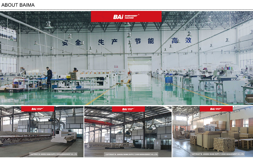 BAI Multi Head Embroidery Machine Computerized 400mm For Textile