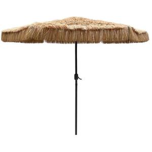 China Outdoor Garden Beach Patio Heavy Duty Straw Roman Parasol with Aluminium Sun Umbrella wholesale