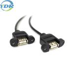 Electrical Usb Panel Mount Cables 22AWG 400mm Female Connector