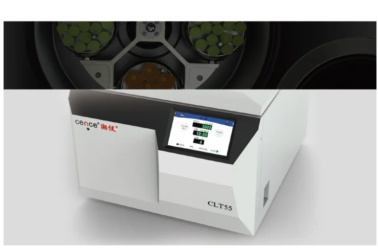 CLT55 Medical Centrifuge Machine With 4x750ml Swing Rotor 40x15ml Angle Rotor