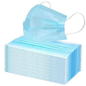 China 3 Ply Disposable Respirator Mask Breathable Skin Friendly Earloop Procedure Masks wholesale