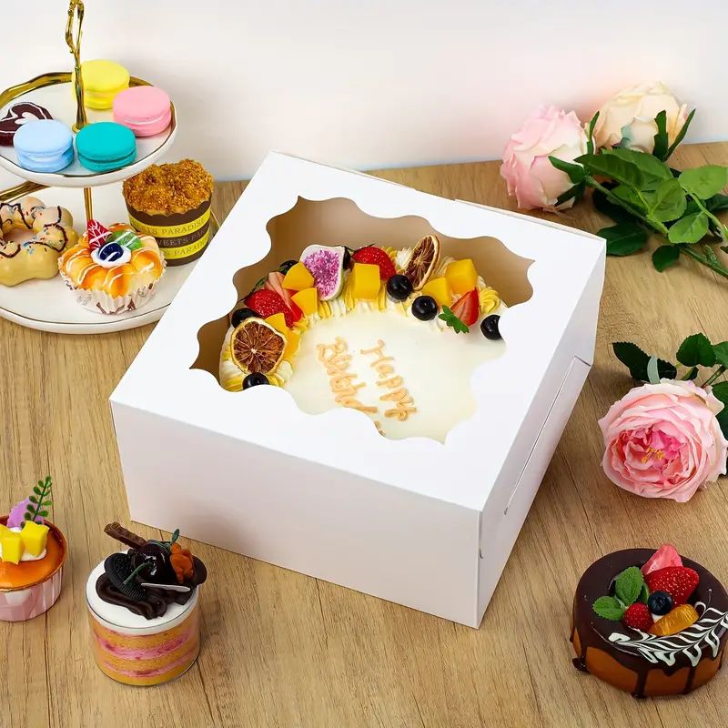 Greaseproof Paper Window Box for Bread Packaging Food Grade Mailer Box and Liner Type EPE Foam